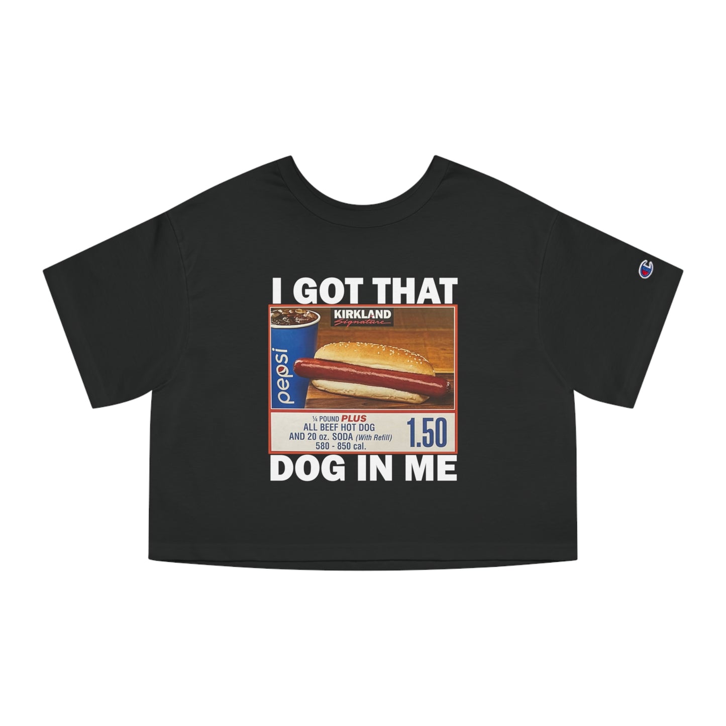 Champion I Got That Dog In Me Cropped Tee