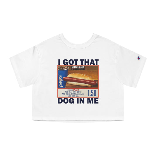 Champion I Got That Dog In Me Cropped Tee